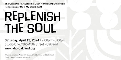 26th Annual ArtEsteem Exhibition: Replenish The Soul primary image