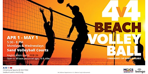 Intramural Sports Beach Volleyball Season primary image