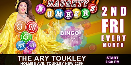Imagem principal do evento Naughty Numbers Drag Bingo