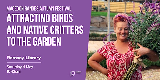 Imagem principal do evento Attracting Birds and Native Critters to the Garden