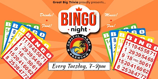 Imagem principal de Free Bingo Night @ Coastal Karma Brewing | North Palm Beach