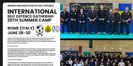 Immagine principale di W.O.S.D. INTERNATIONAL SELF DEFENCE GATHERING - 20th SUMMER CAMP 