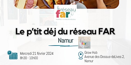 Hauptbild für Le p'tit dej du réseau FAR Namur