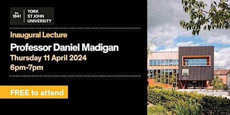 Inaugural Lecture - Professor Daniel Madigan