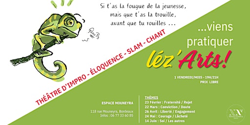 Hauptbild für Léz'Arts - Slam, théâtre d'impro, débat mouvant ...
