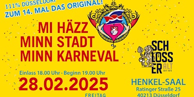 Image principale de Mi Häzz Minn Stadt Minn Karneval 111 % Düsseldorf