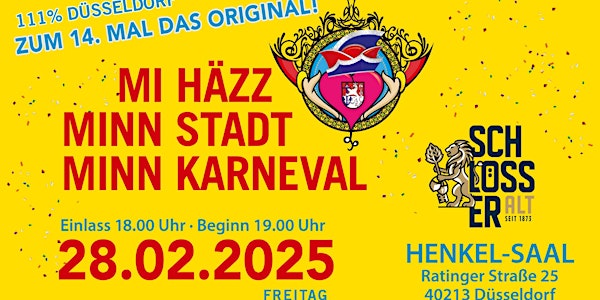Mi Häzz Minn Stadt Minn Karneval 111 % Düsseldorf