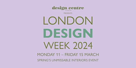London Design Week 2024 - Conversations In Design primary image