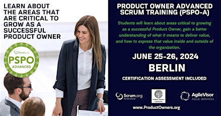 Certified Training | Professional Scrum Product Owner - Advanced (PSPO-A)