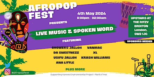 Imagem principal do evento Afropop Fest - Live Music and Spoken Word Festival