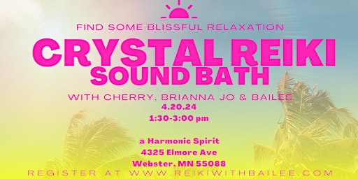 Hauptbild für Crystal Reiki Sound Bath 4.0