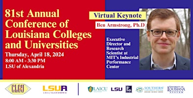 Imagem principal do evento The 81st Annual Conference of Louisiana Colleges & Universities