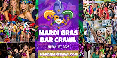 Primaire afbeelding van Mardi Gras Bar Crawl - Broad Ripple
