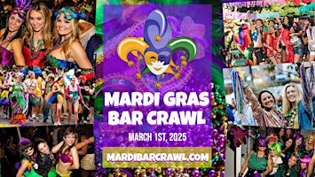 Primaire afbeelding van 5th Annual Mardi Gras Bar Crawl - Columbus