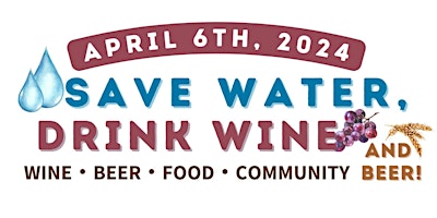 Imagem principal do evento Save Water, Drink Wine!