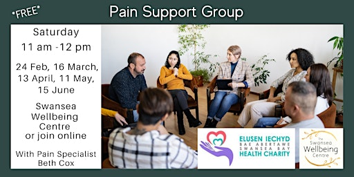 Primaire afbeelding van FREE - Pain Support Group -15 June