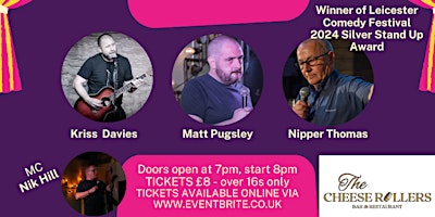 Imagem principal do evento Rollers On The Floor Laughing 4! Comedy Night - Shurdington Gloucestershire