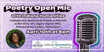 Primaire afbeelding van Poetry Open Mic with Indiana Humanities