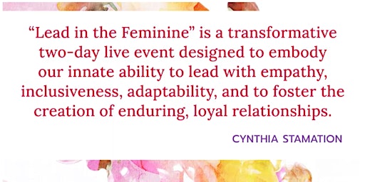 Image principale de Lead in the Feminie
