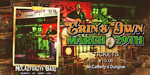 Primaire afbeelding van Erin's Own - Live at The Marquee - McCafferty's Dungloe