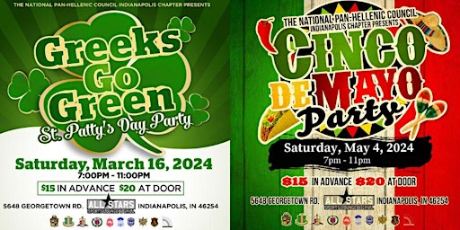 Imagen principal de Indianapolis NPHC Greeks Go Green / Cinco de Mayo 2024