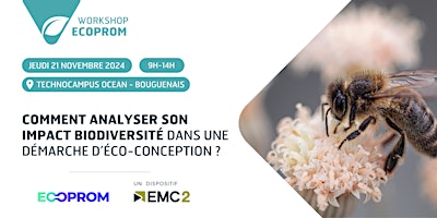 Hauptbild für Workshop ECOPROM "L'impact biodiversité dans une démarche d'éco-conception"