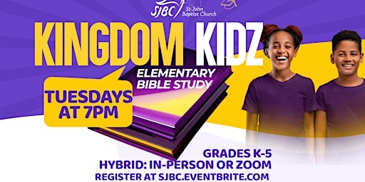 Imagem principal do evento Kingdom Kidz Youth Bible Study