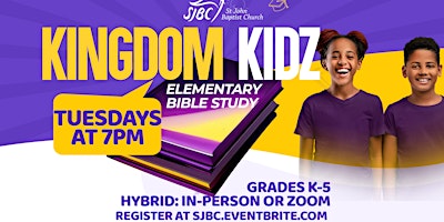 Kingdom Kidz Youth Bible Study primary image