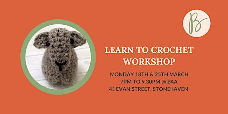 Learn to Crochet: 2 session evening class (Stonehaven) primary image