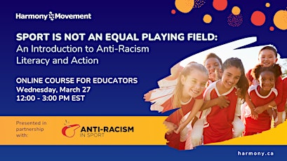 Sport is Not an Equal Playing Field: Online Workshop for K-12 Educators primary image