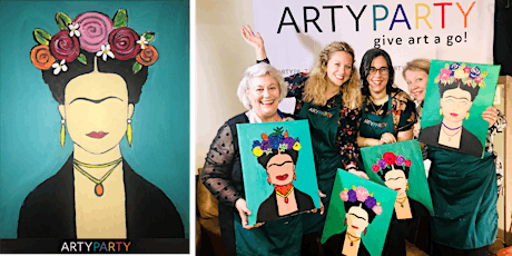 **SOLD OUT** ARTYPARTY - Give Art a Go! Paint Frida Kahlo - 1st drink free! primary image