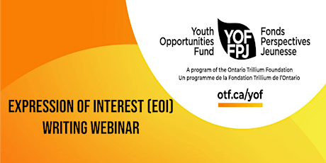 Primaire afbeelding van YOF - Expression of Interest (EOI) Writing Webinar