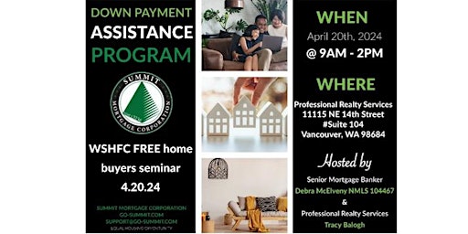 Imagem principal do evento FREE Homebuyer Education Class sponsored by WSHFC