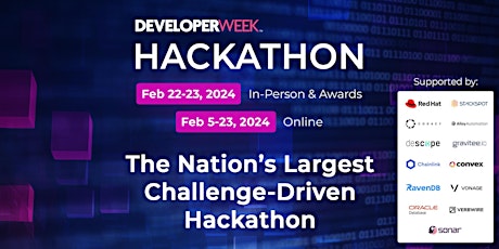 Image principale de DeveloperWeek 2024 Hackathon
