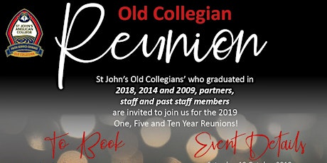 St John's Old Collegians Reunion Night primary image