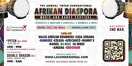 YEG Annual Inter-Generational Afrikan Diaspora Music and Dance Festival primary image