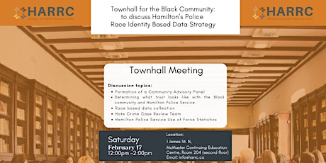 Town Hall -Black Community Discussion on Race data collection & Policing primary image