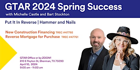 GTAR Success Series Spring 2024  Put It In Reverse and Hammer and Nails