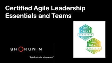 Hauptbild für Certified Agile Leadership - Essentials & Teams with Brandon Raines