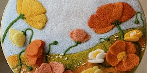 Primaire afbeelding van Spring Poppy Wool Felting