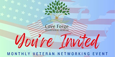 Imagem principal do evento Cove Forge Behavioral Health: April Veteran Networking Event