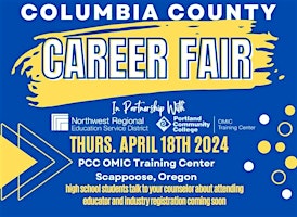 Primaire afbeelding van Columbia County (OR) Student Career Pathways Fair