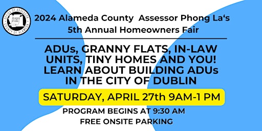 Alameda County Assessor Phong La's 5th Annual Homeowners Fair  primärbild