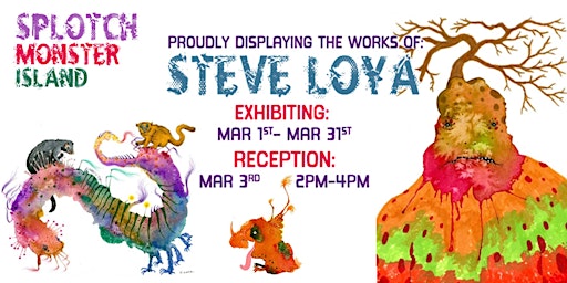 Imagen principal de Closing Reception: "Splotchmonster Island" by Steve Loya