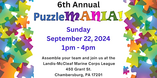 Imagem principal do evento 6th Annual Puzzle Mania!