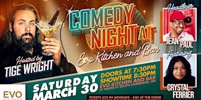 Primaire afbeelding van Comedy Night at EVO Kitchen and Bar!