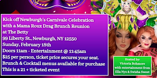 Carnivale Mama Roux Reunion Drag Brunch @ Betty's primary image