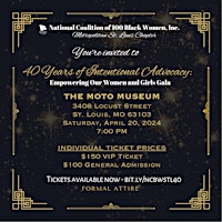 40 Years of Intentional Advocacy:  Empowering Our Women and Girls Gala primary image