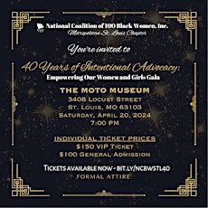 40 Years of Intentional Advocacy:  Empowering Our Women and Girls Gala