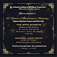 Immagine principale di 40 Years of Intentional Advocacy:  Empowering Our Women and Girls Gala 